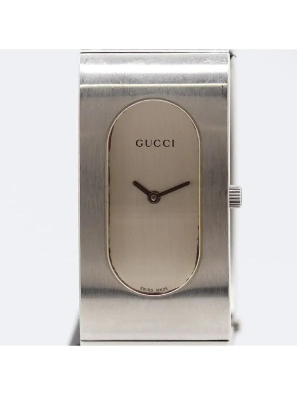 Gucci Quartz Bangle Watch Silver Dial